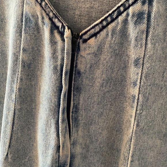 Vintage Denim Dress with Open Back - Picture 4 of 5